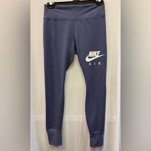 Nike Air Women’s Dri Fit Tight Fit Running Leggings In Blue
